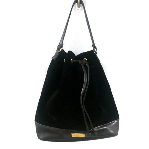 Carolina Herrera Handbags - Carolina Herrera Good Girl Black Velvet Drawstring Bag